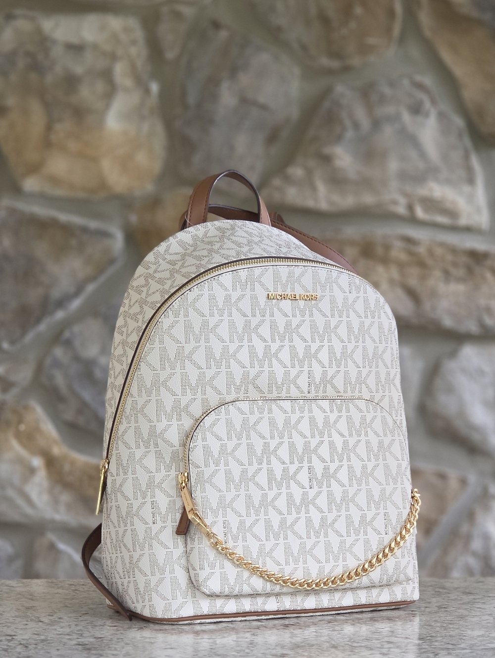 Michael Kors Jet Set Logo Medium Backpack